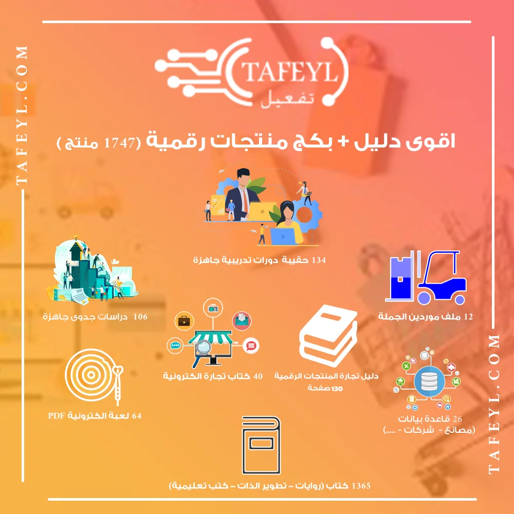 بكج منتجات رقمية المنتجات الرقمية